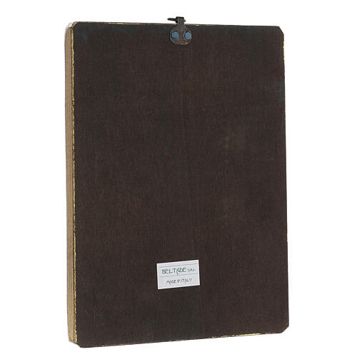 Cuadro impresa estatua San Nicolás de Bari 20x25 cm 3