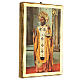 Quadro stampa statua San Nicola di Bari 20x25 cm s3