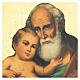 Print painting St. Joseph with baby Jesus 30x25 cm s2