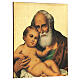 Print painting St. Joseph with baby Jesus 30x25 cm s3