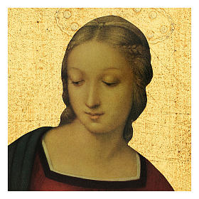 Quadro stampa Madonna del Cardellino 30x25 cm
