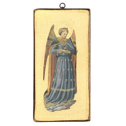 Quadro impressão anjo Fra Angelico 30x15 cm 1