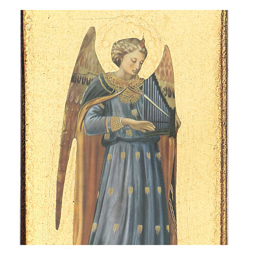 Quadro impressão anjo Fra Angelico 30x15 cm 2