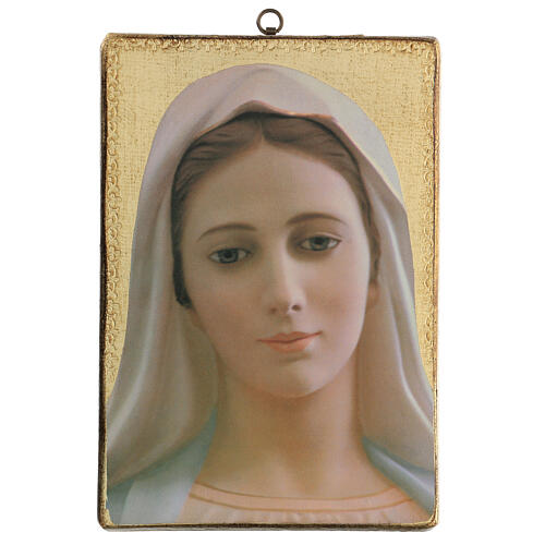 Obraz drukowany Matka Boża z Medjugorje,  25x20 cm 1