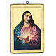 Bild mit Druck Heiligstes Herz Jesu, 25x20 cm s1