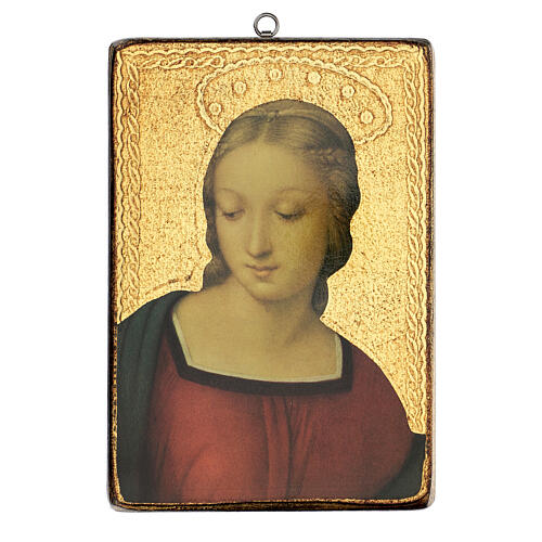 Cadre impression Vierge au Chardonneret 25x20 cm 3