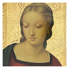 Quadro stampa Madonna del Cardellino 25x20 cm s4