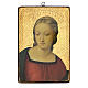 Quadro stampa Madonna del Cardellino 25x20 cm s3