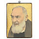 Cadre impression Saint Pio 25x20 cm