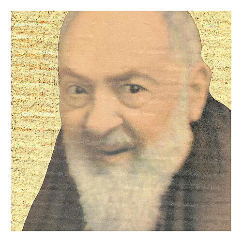 Cadre impression Padre Pio 25x20 cm 2