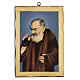 Cadre impression Padre Pio 25x20 cm s1