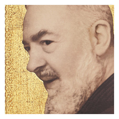 Quadro stampa Padre Pio 25x20 cm 2