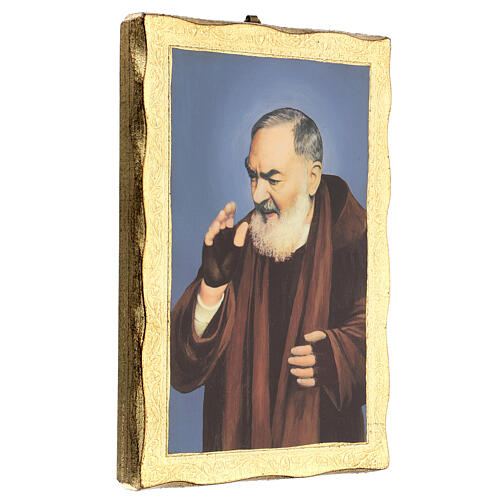 Blessing Padre Pio, printed portrait, 25x20 cm 3