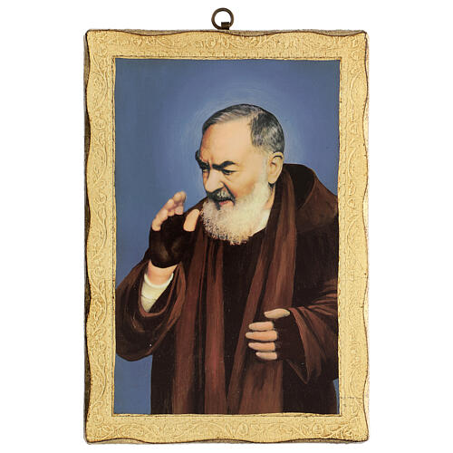 Tableau impression Padre Pio 25x20 cm 1