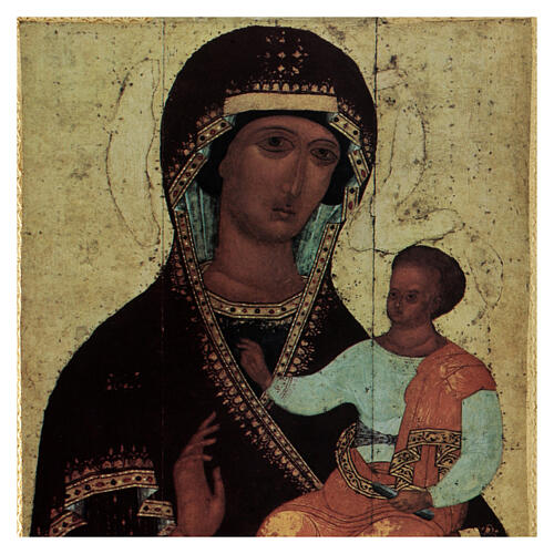Holzbild bedruckt Madonna Hodegetria, 45x35 cm 2
