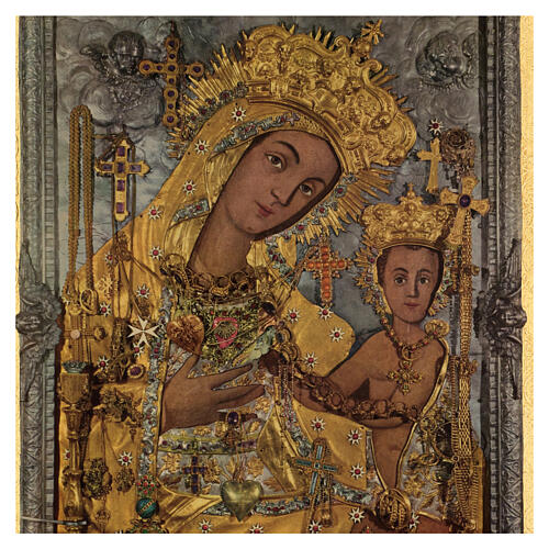 Cuadro impresa madera Virgen Odigitria 45x35 cm 2