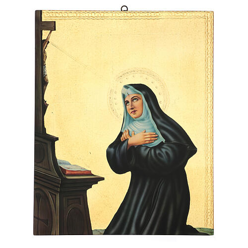 Saint Rita, printing on wood, 50x40 cm 1