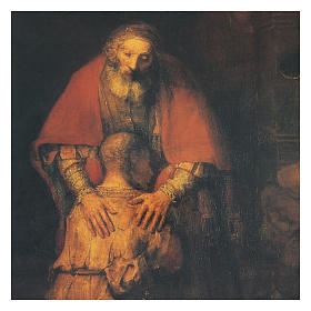 Quadro stampa su legno Figliol Prodigo 60x40 cm s2