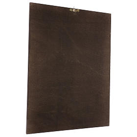 Quadro stampa su legno Madonna del Cardellino 60x44 cm s3