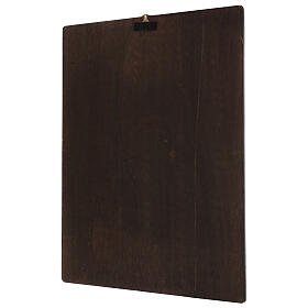 Cadre effet crevassé impression Notre-Dame de Medjugorje 70x50 cm s3