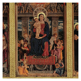 Cuadro Tríptico Mantegna impresa madera 45x70 cm