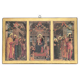 Cadre Triptyque Mantegna impression sur bois 45x70 cm euro 229,00