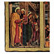 Mantegna's triptych printed on wood 17x28 in s3