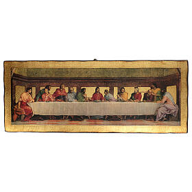 Quadro cenacolo Andrea del Sarto 30x76 cm