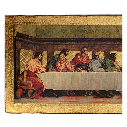 Quadro cenacolo Andrea del Sarto 30x76 cm 4