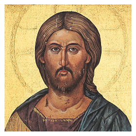 Wood print of Christ Pantocrator 35x25 cm