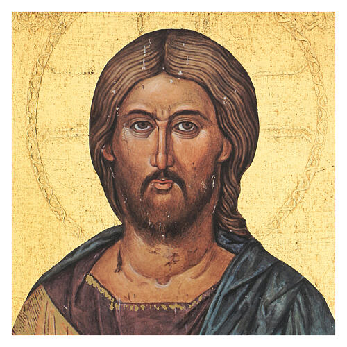 Wood print of Christ Pantocrator 35x25 cm 2