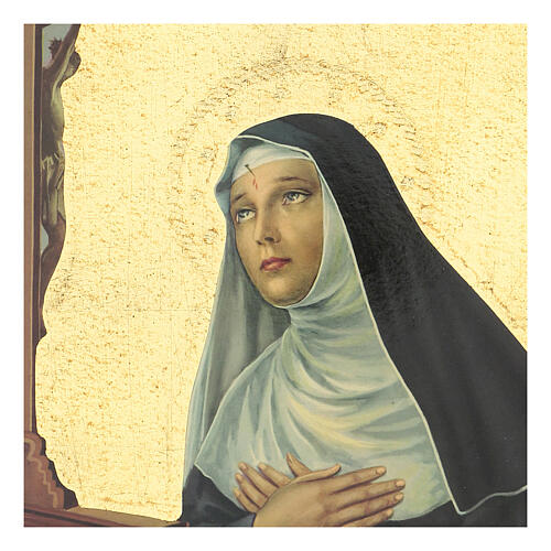 Obraz drukowany Święta Rita, 30x25 cm 2