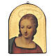 Wooden painting of Our Lady of the Goldfinch 36x27 cm s1