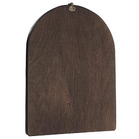 Quadro stampa su legno Madonna del Cardellino 35x25 cm s3