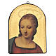 Quadro stampa su legno Madonna del Cardellino 35x25 cm s1