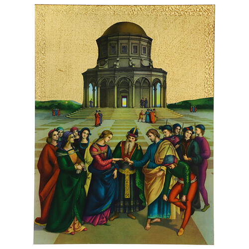 Bild mit Abdruck der Vermählung der Jungfrau Maria, 40 x 30 cm 1