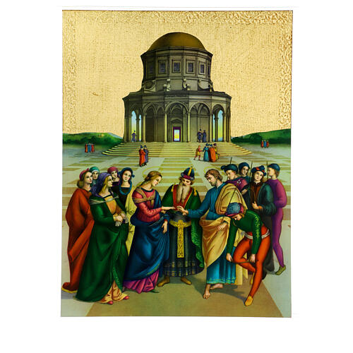 Bild mit Abdruck der Vermählung der Jungfrau Maria, 40 x 30 cm 2