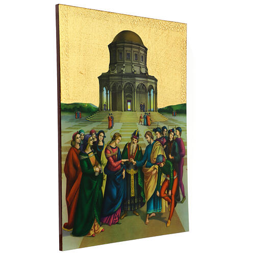 Bild mit Abdruck der Vermählung der Jungfrau Maria, 40 x 30 cm 3