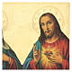 Bild mit Druck Heilige Herzen Jesus und Maria, 35x25 cm s2