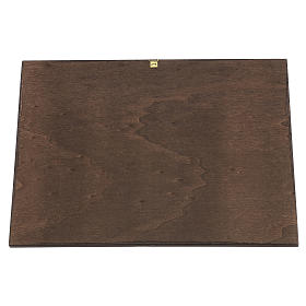 Quadro stampa Sacro Cuore Gesù e Maria 35x25 cm s3