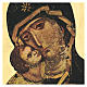 Quadro stampa in legno Madonna di Vladimir 35x25 cm s2
