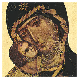 Our Lady of Vladimir wooden print 35x25 cm