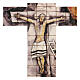 Mosaic cross in terracotta 30x25 cm s2