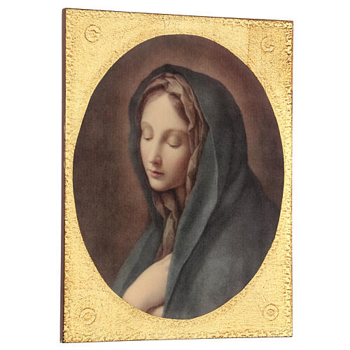 Cadre impression bois Notre-Dame des Douleurs de Carlo Dolci 30x25 cm 3