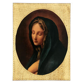 Obraz drukowany na drewnie, Matka Boża Bolesna, Carlo Dolci, 30x25cm