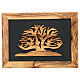 Tree of Life olive wood image and frame Palestine 18x25 cm s1