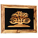 Tree of Life olive wood image and frame Palestine 18x25 cm s3