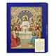 Wooden icon of the Last Supper with Gift Box 25x20 cm s3
