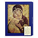 Tableau bois icône Notre-Dame de Tendresse avec boîte cadeau 25x20 cm s3