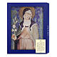 Holztafel, Heilige Klara nach Simone Martini – 25 x 19,7 x 2 cm, mit Geschenkbox s3